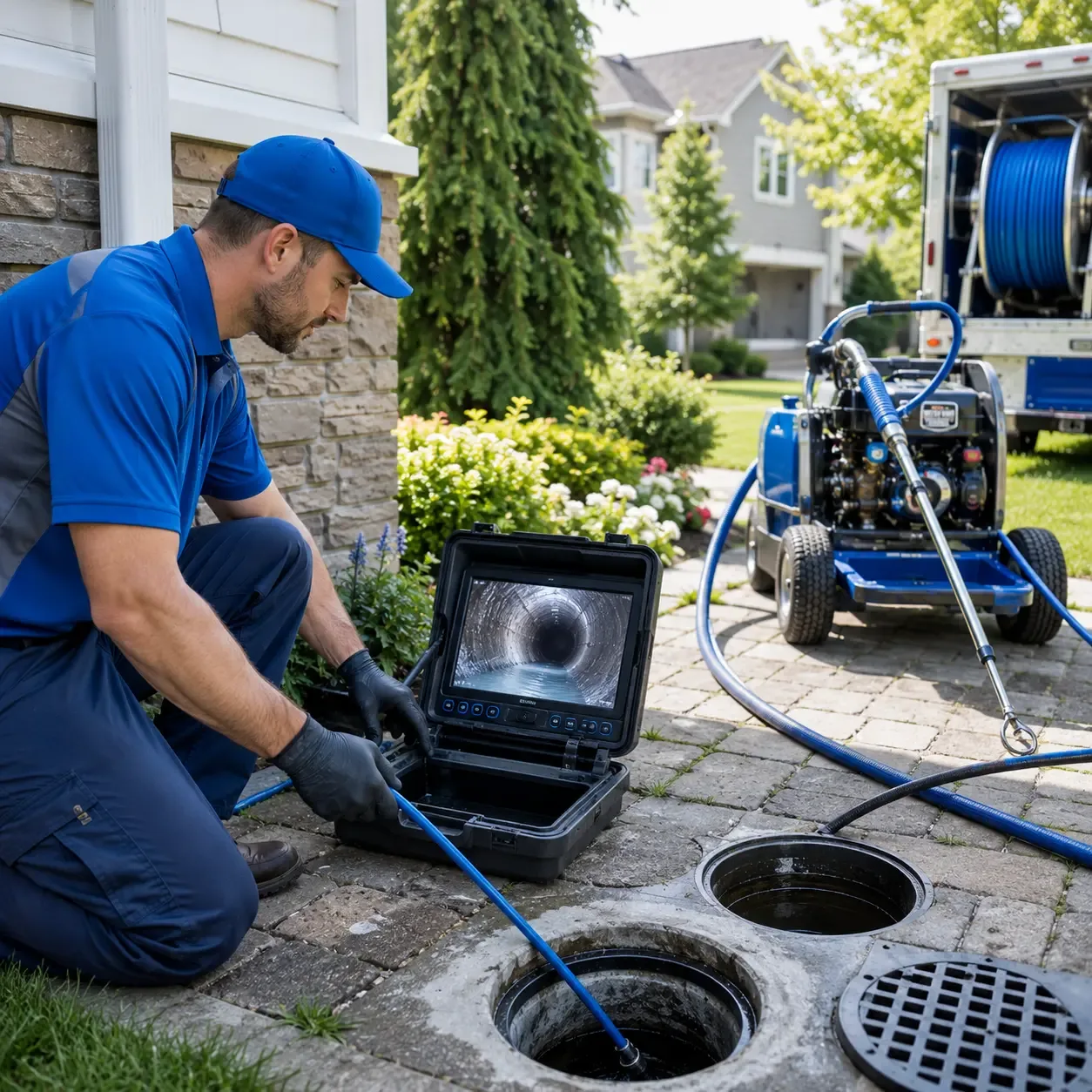 Outdoor drain cleaning professionals serving Walls, MS