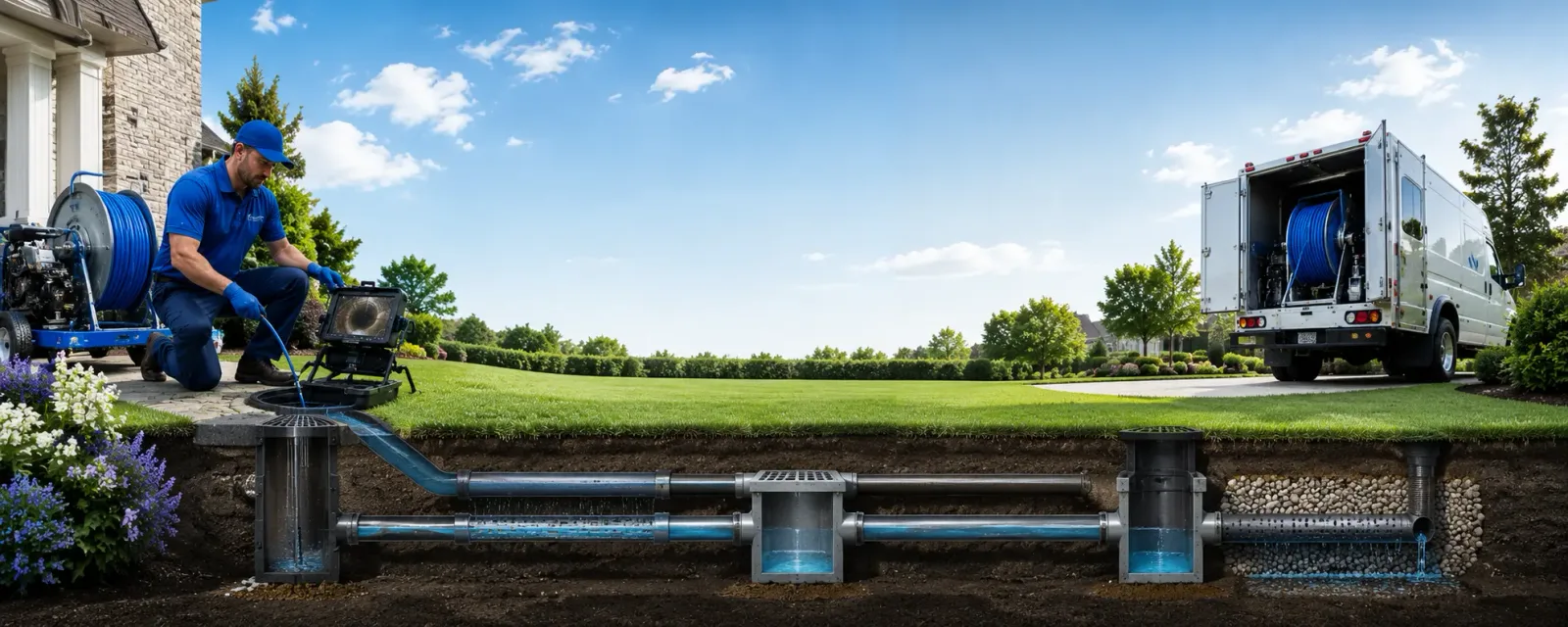 Outdoor drain cleaning information for Walls, MS